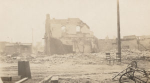 Remains of buildings after the Tulsa Race Riots.